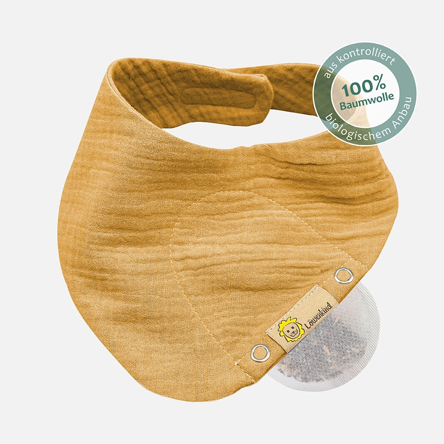 Musselin Halstuch Mini Senfgelb aus kontrolliert biologischem Anbau