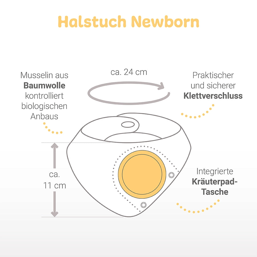 Musselin-Halstuch "Newborn"