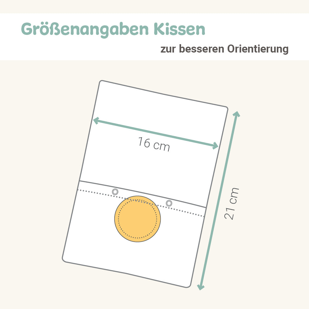 Kissen mit Hirsespreufüllung