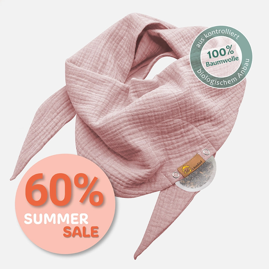 Halstuch Musselin Maxi Rosa