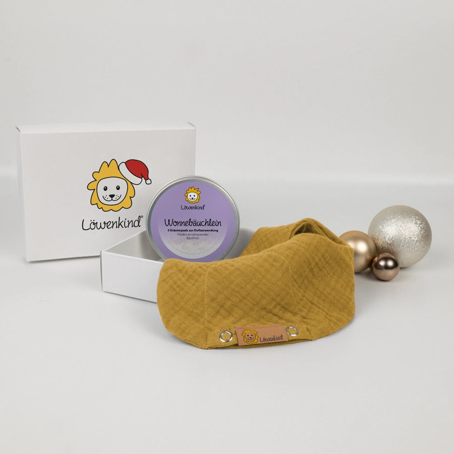 Weihnachtsspecial Mini Senfgelb mit Wonnebäuchlein-Dose