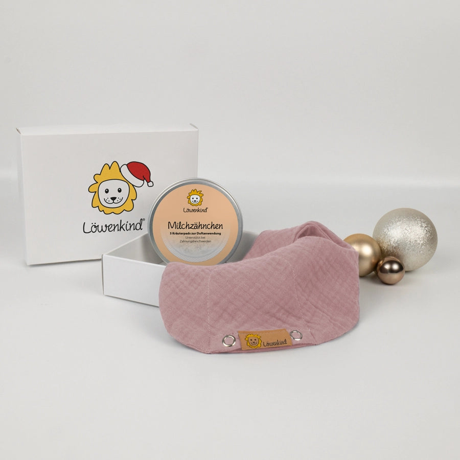 Weihnachtsspecial Mini Altrosa mit Milchzähnchen-Dose